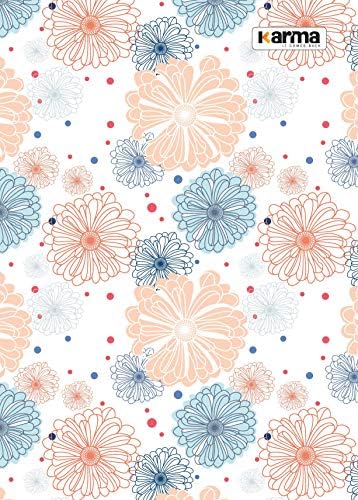 Karma Stationery Dazzling Daisies Floral Notebook for Writing (Ruled 196 Pages) -Pack of 6