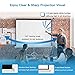 PERLESMITH 100 Inch Projector Screen with Stand Portable for Outdoor Indoor - 4:3 Pull up Foldable Height Adjustable Wrinkle-Free Projection Screen Tripod for Movie, Home Theater, Gaming, Office
