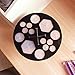 Becoyou Makeup Brush Holder 14 Mix Hole Drying Rack Organizer Cosmetic Shelf Tool, Black