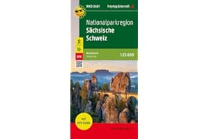 National Park region of Saxon Switzerland, hiking map 1:25,000, with infoguide WKD 2401 (German Edition)