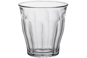 Duralex Made in France Picardie Clear Tumbler, Set of 6, 4-3/8 Ounce