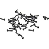 10Pcs Black Flat Head Screw Kit Four Wing Screw Replacement for Playstion 2 Playstion 3 PS2 PS3 Controller