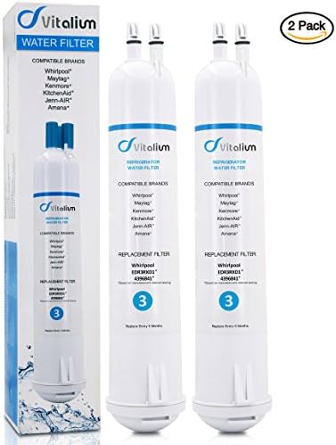 4396841 4396710 Water Filter 3, Replacement for Pur Water Filter 4396841 Kenmore Refrigerator Water Filter 9030 9083 EDR3RXD1(2 Packs)