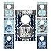Hadley Designs 7 Blue Baby Nursery Closet Organizer Dividers for Boys Clothing, Age Size Hanger Organization for Kid, Toddler, Infant, Clothes Must Have Items, Best Shower Registry Gift, 0-24 Months