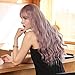 HAIRCUBE Long Ombre Purple Curly Wigs