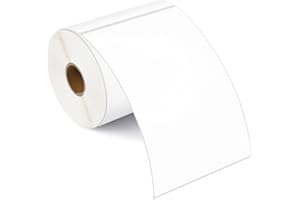 L LIKED 4" x 6" Blank Removable Labels with No Residue, Water and Oil Resistant, Use for Both Home and Office (1 Roll, 250 Labels)