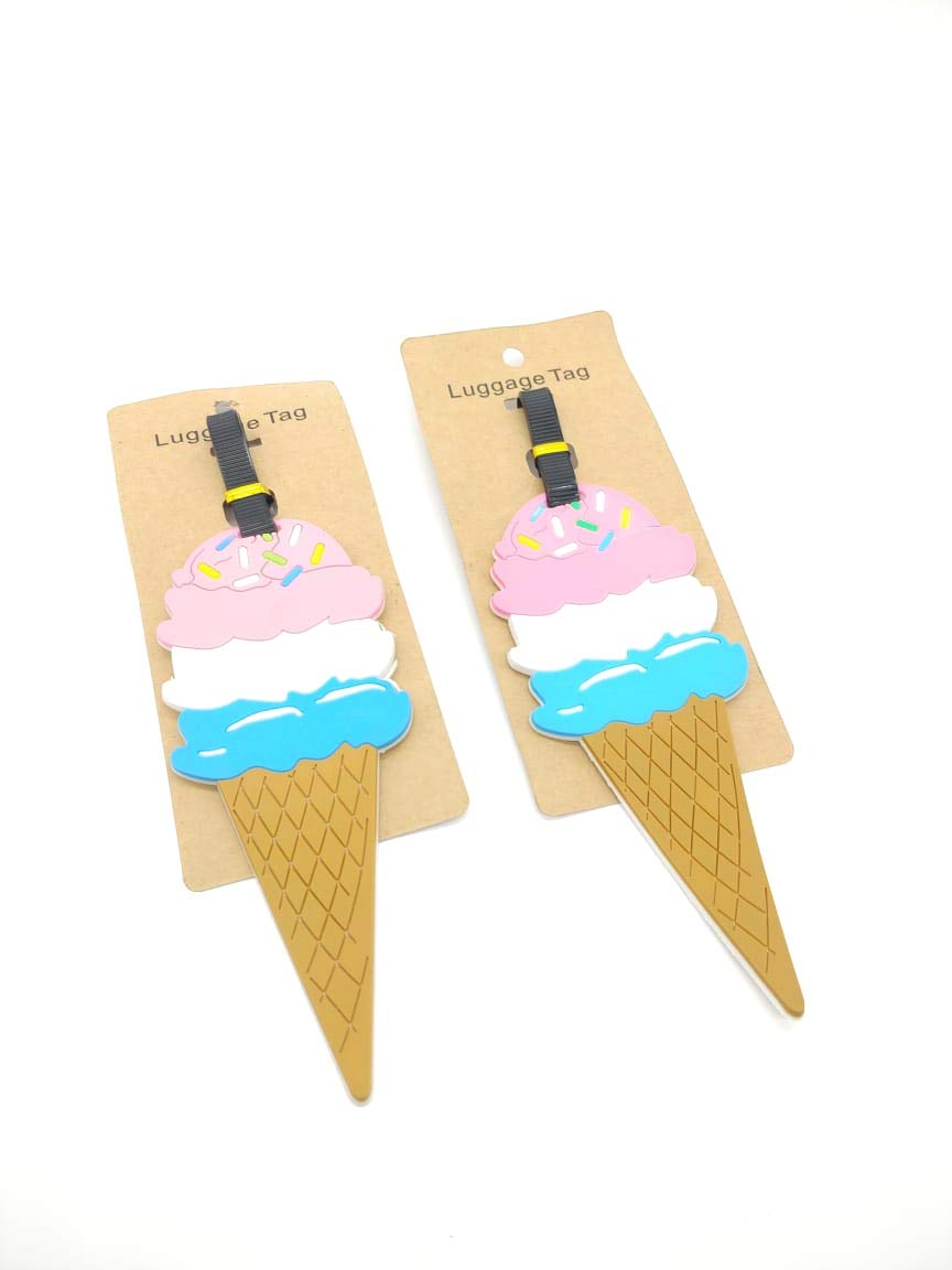 ice cream luggage tag