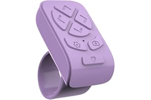 Zhjvihx Scrolling Remote Control, Wireless Page Turner Camera Shutter with Ergonomic Design for iOS for Cell Phone Tablet Ins