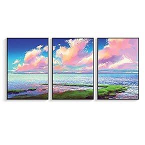 NWT Framed Canvas Wall Art for Living Room,...