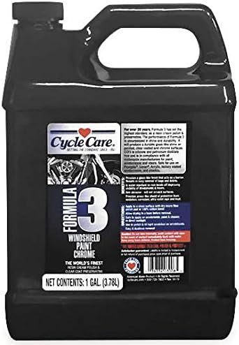 Cycle Care Formulas 3128 Formula 3 Windshield Paint and Chrome Polish - 1gal.