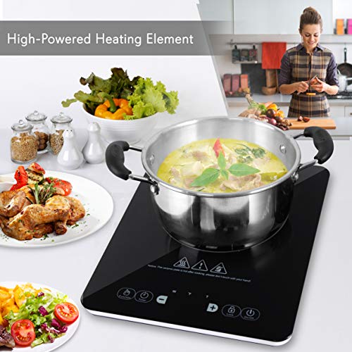 NutriChef Electric Induction CookTop Upgraded Tech Single Digital
