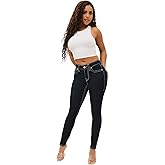 True Religion Women’s Jennie Mid-Rise Skinny Big T Stitching Flap Jeans -Body Rinse