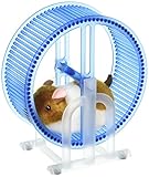 Velocity Toys Happy Hamster Spinning Exercise Wheel Children's Kid's Electronic Toy Pet Playset w/ Hamster, Wheel, Stand (Colors May Vary)