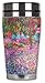 Mugzie Monet The Artist's Garden Travel Mug with Insulated Wetsuit Cover, 16 oz, Black