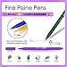 Lemome Fineliner Color Pen Set - 24 Colored Pens, 0.4 mm Fine Point Pens Drawing Pen, Perfect for Writing in Notebook/Dotted Journal/Planner