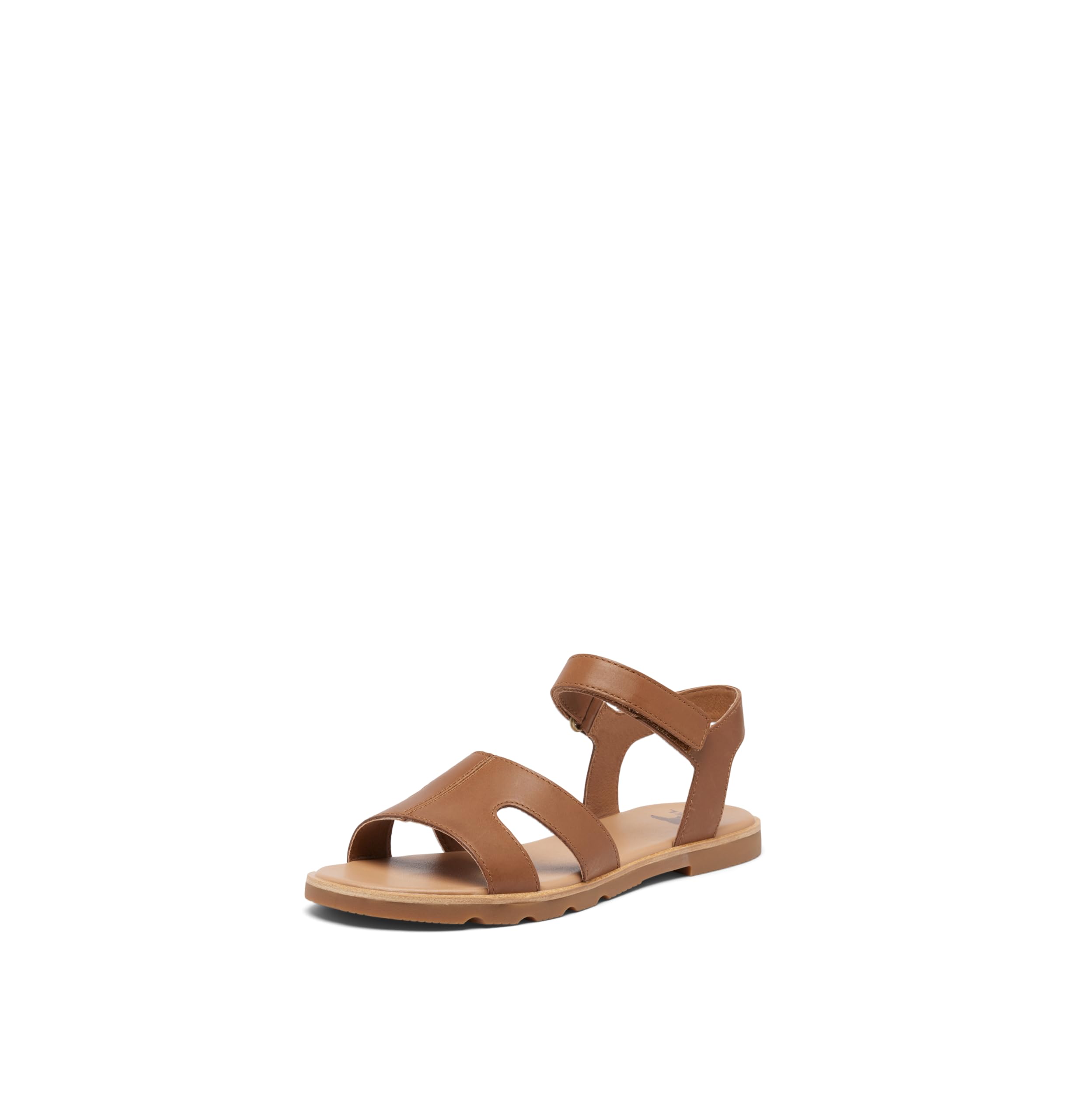 Sorel Women’s Fashion Flat Sandal, Velvet Tan, Gum, 6.5