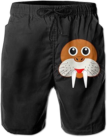 Walrus Brown HeadMans Casual Swim Short With Pockets
