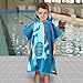 SearchI Hooded Beach Towels for Kids Toddlers Boys Girls 1 to 6 Years Old, Soft Absorbent Cotton Fast Drying Poncho Bath Towel for Swim Pool, Dinosaur 24 x 24 Inches