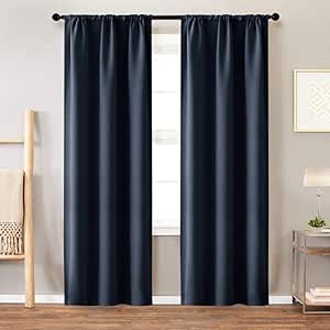 RMLC Cortina Opaca de Color sólido para Sala de Estar Dormitorio