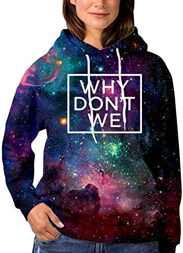 OPQNIAFH Why-Don't-We-Galaxy Womens Fashion Galaxy Hoodie Sweatshirts Sports Pullover Sweaters Cotton Croptop