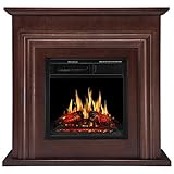 JAMFLY 36'' Wood Electric Fireplace Mantel Package