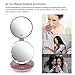 EASEHOLD Compact Mirror with Lights, Magnification Travel Vanity Mirror with LED Light Portable Pocket Illuminated Cosmetic Mirror for Travel and Daily Use