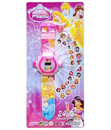 S S Traders - Princes Unique Images Projector Digital Toy Watch for Kids - Best Return Gift for Kids