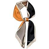 Livrerpi Silk Feeling Head Scarf Fashion Satin Hair Scarf Square Long Scarves for Women Gifts