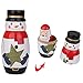 WOVTE Cutie Lovely White Snowman Santa Claus Christmas Tree Nesting Dolls Matryoshka Madness Russian Doll Popular Handmade Kids Girl Gifts Toy Set of 5