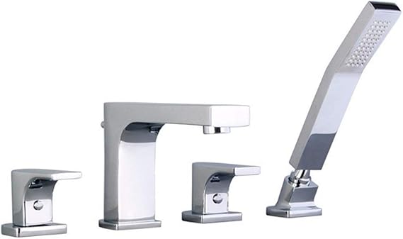 Baño Ducha Grifo Combinado para bañera, Grifo para bañera de Cobre de