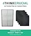 Crucial Air HEPA Air Purifier Filter & 4 Carbon Filters Fit Whirlpool AP250 & AP150 Part # 1183051K, Designed & Engineered by Crucial Air