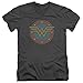 DC Comics Wonder Woman Vintage Emblem Mens V-Neck Shirt Charcoal LG