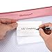 Zipper Pouch, Wisdompro 4 Packs Durable Letter Size Waterproof Mesh File Bag, Document Organizer - Pink