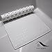 Natural Silicone Anti-Slip Bath Mat, Mildew Resistant, Latex, PVC and BPA Free, Anti-Bacterial Bathmats for Bathtub with Non-Slip Suction Cups (White: Rectangle 28