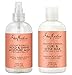 Shea Moisture Coconut Hibiscus Hold & Shine Moisture Mist 8 Ounce | Shea Moisture Coconut Hibiscus Curl & Style Milk 8 Ounce