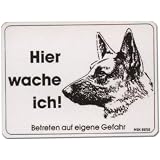 Warnschild 'Vorsicht! Bissiger Hund!' Aus Alu/Dibond (3 Mm) – Wetterfest Für Garten & Zaun