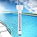Large Floating Pool Thermometer, YTE Premium Water Temperature Thermometer with String, Shatter Resistant, Great for Outdoor & Indoor Swimming Pools, Spas, Hot Tubs, Aquariums & Fish Ponds