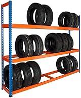 BiGDUG Heavy Duty Tyre Racking Garage Storage 1980h mm 600kg Capacity Steel view 3
