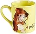 Silver Buffalo DP1832Z Disney Belle Laser-Printed Ceramic Mug, 14 oz., Yellow