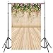 Mohoo 3x5FT Silk Flower Wood Wall Photography Backdrop Studio Props Background 90×150cm