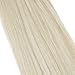 Youngsee 20Inch 100% Real Hair Extensions I Tip Remy Human Hair #60 White Blonde Fusion Keratin I-Tip Extensions Human Hair 50Strands 50g/pack