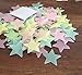 Pack of 200 Luminous Stars Glow in The Dark Fluorescent Noctilucent Plastic Wall Stickers Decals for Home Ceiling Wall Decorate Baby Kids Gift Nursery Room by BeautyMood (3.8cm)
