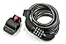 SafeBest Bike Lock, Combination Cable Bicycle Lock, Resettable. Black, Blue, Pink, and White Colors Available. Most Popular 6-Foot Length Safest Lightweight Lock. Best Value Bike Lock Cable.