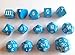 14 Unusual Dice Set Approved for Use with Dungeon Crawl Classics - Blue