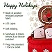 Christmas Masters 4 Foot Inflatable Hot Cocoa Mug Cup with Smiling Gingerbread Man Cookie and Marshmallows LED Lights Indoor Outdoor Yard Lawn Decoration - Cute Fun Xmas Holiday Blow Up Party Display