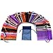 FindingKing 48 Organza Drawstring Pouches Gift Bags Assorted Colors 4x5