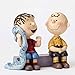 Peanuts by Jim Shore Charlie Brown and Linus Stone Resin Figurine, 4”
