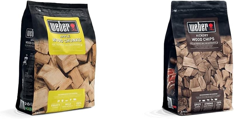 Weber Apple Wood Chunks 1.5kg Smoking Wood Chips for BBQ & Smoker
