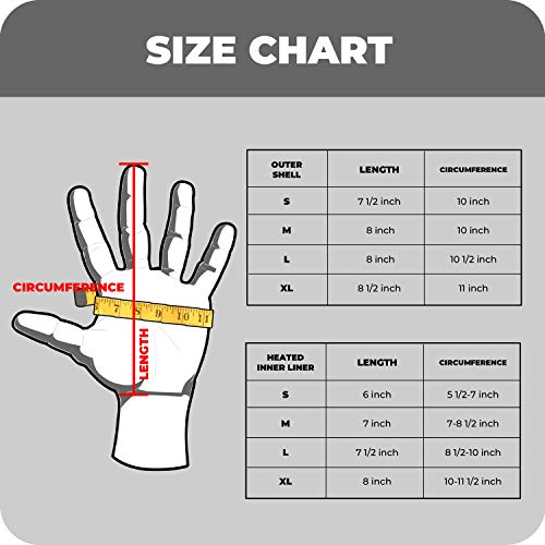 image for ORORO Heated Gloves with Rechargeable Li-ion Battery for Men and Women