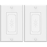 VCELINK Placa de pared para pasar, cubierta de placa de pared decorativa de una sola banda, ojales de pared de goma flexible 